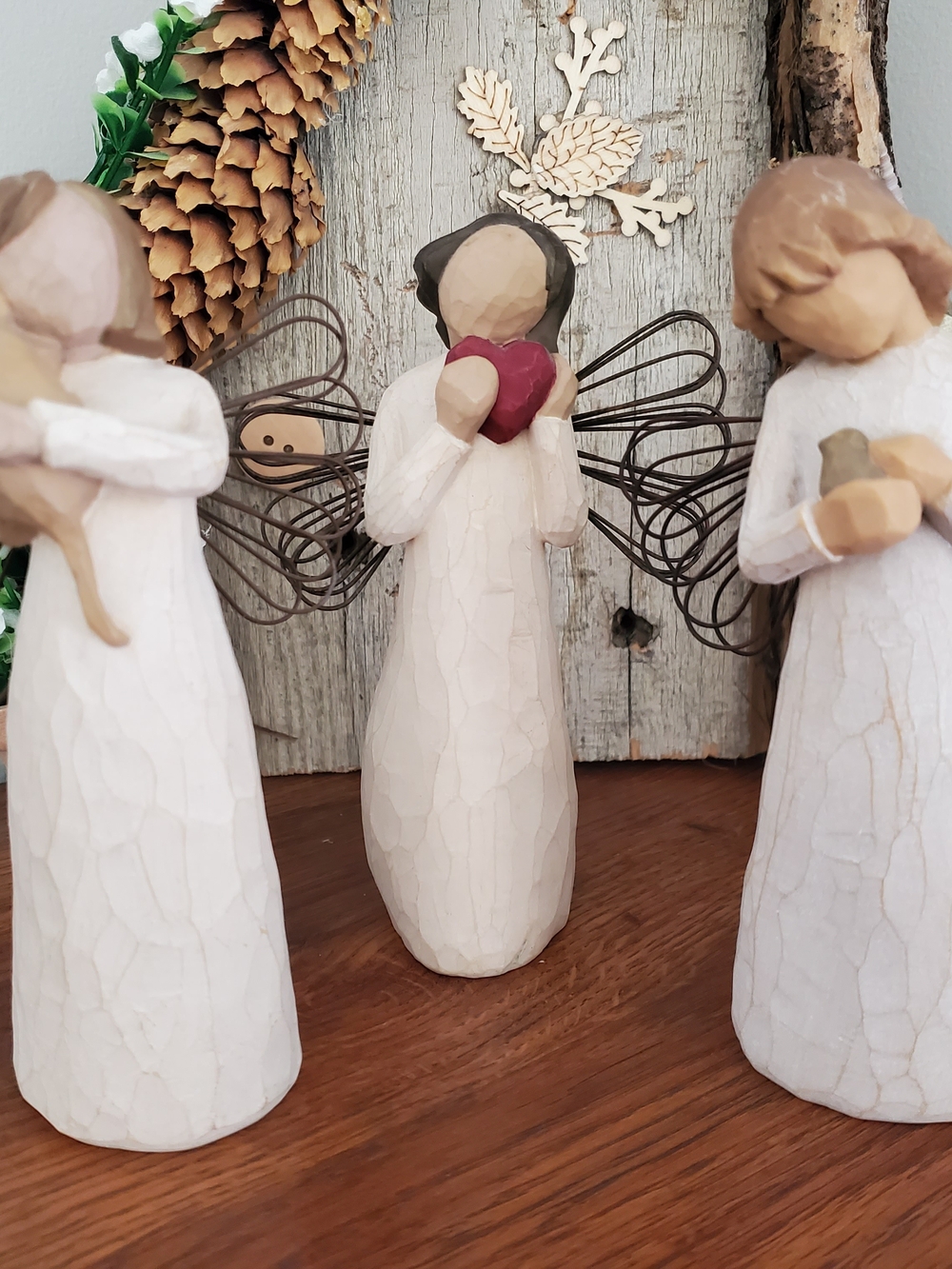 Willow Tree Angel & Animals Figurines - Set Of 3